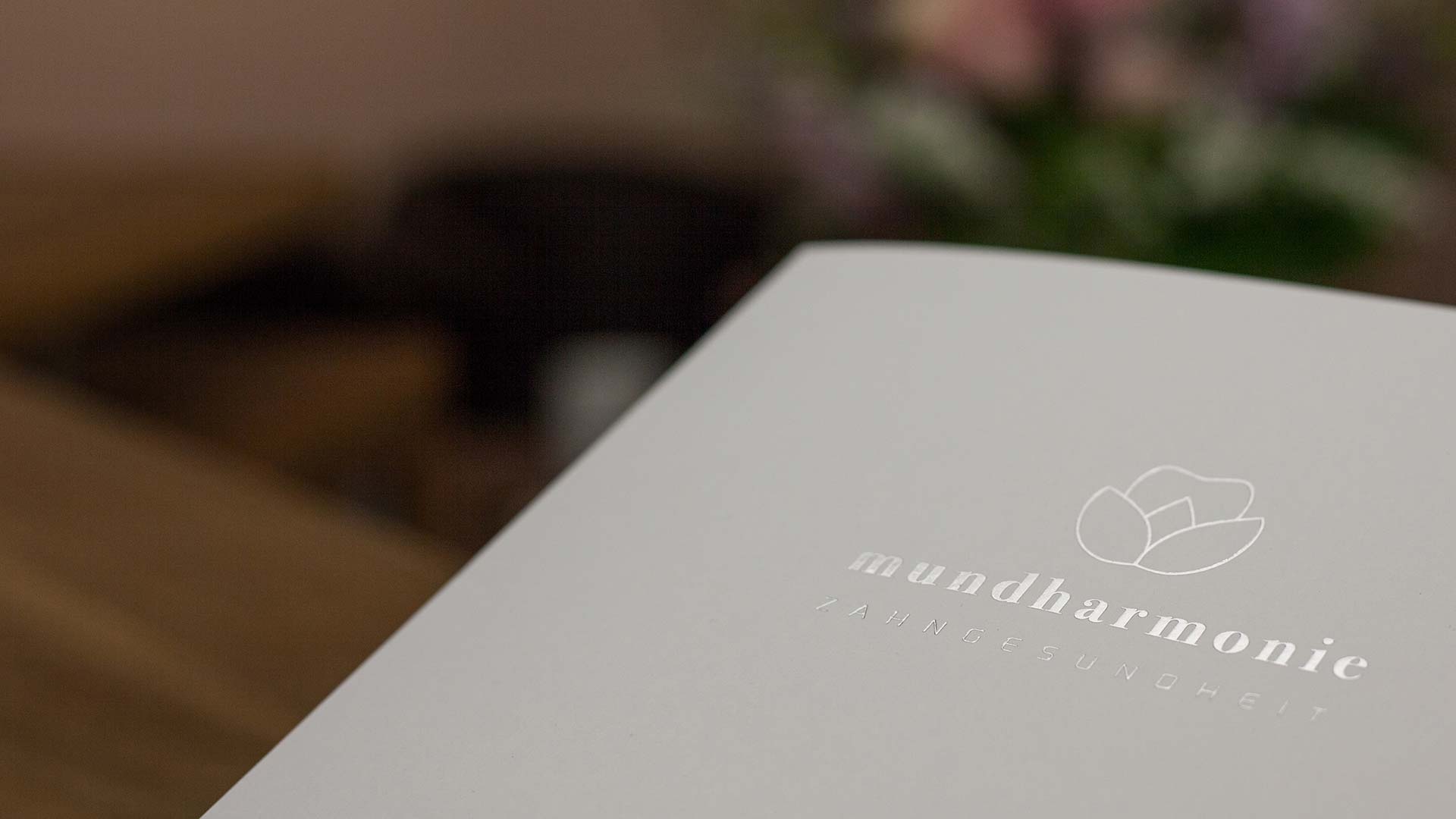 Mappe von Zahnarzt Freiburg mundharmonie Zahngesundheit Bild zu Veneers